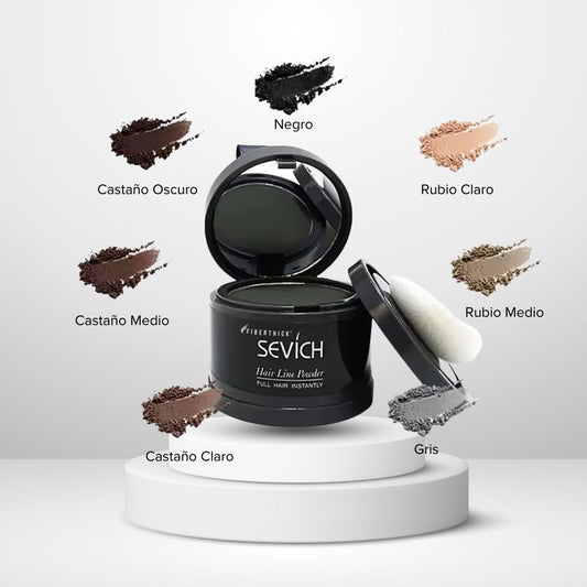 FIBERTHICK Sevich™ - Polvo Fibras Capilares con Aplicador Esponja